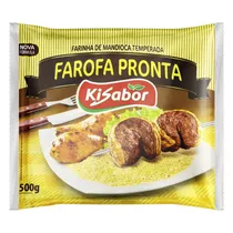 Farofa Pronta De Mandioca Pacote 500g Kisabor