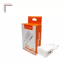 Carregador Tomada Plug Adaptador Fonte Usb 2a 5v Bivolt Cor Branco