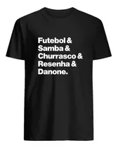 Camisa Plus Size Boleiro Time Futebol Frase Futebol E Samba