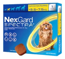 Nexgard Spectra 3,6-7,5kg Internos Externos Pastilla Tableta