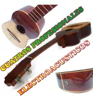 Cuatro Profesional De Concierto 17 Trastes Electroacústico