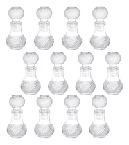 Set 12 Nano Licoreras Botella Mikonos Vidrio Cristal 60ml