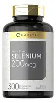 Selenium 200mcg 300 Capsulas Sabor Nd