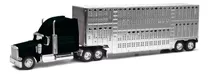 New Ray 1:32 Trailer International 9900 Jaula Ganadera Negro