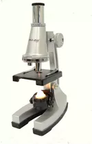Microscopio Para Niños Galileo Con Luz Mp-a450 Edu Full Color Gris