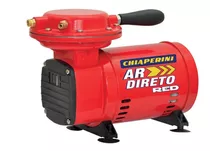 Compressor De Ar Mini Elétrico Portátil Chiaperini Ar Direto Red Monofásica 0.25kw 127v/220v Vermelho