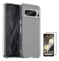 Case Carcasa Funda Clear Para Google Pixel 8 Pro + Vidrio