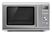 Breville The Compact Wave Soft Close 0.9 Cu. Ft. Silver 
