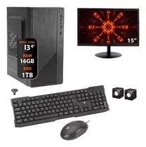 Computador Completo Core I3 4°ger. 16gb Ssd 1tb Monitor 15