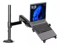 Suporte Articulado Mesa Pistão Gás + Bandeja Para Notebook