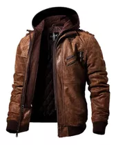 Chaqueta De Cuero Genuino Caballeros Hombre Moda 2020 I