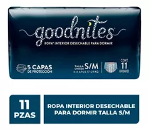 Calzones Desechables Para Dormir Goodnites Talla Mediana 11 Calzones