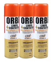 Kit 3 Limpa Contatos 300ml Orbi Química