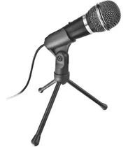 Microfono Pc Trust Starzz Con Tripode Plug 3,5 Mm + Usb
