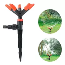 Rociador Jardin Riego Cesped Agua Rotacion 360 - Naranja