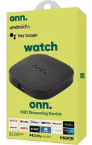 Tv Box Onn Con Google Tv Uhd 4k 2023 + 1 Año Streaming App