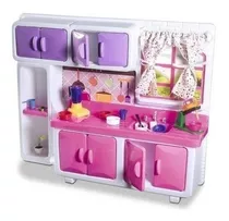 Brinquedo Cozinha Infantil Pia Armarios Utensilios Meninas