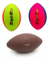 Pelota Rugby Futbol Americano Goma Vs Colores 30cm Deporte