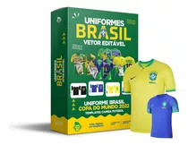 38 Vetor Camisa Brasil Personalizada Copa Do Mundo 2022 Arte
