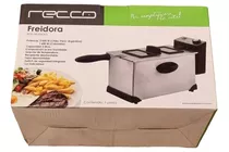 Freidora Fryer301 2000w Recco 3 Litros Acero Inox Tapa Luz