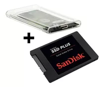 Hd Externo Ssd Sandisk Plus 120gb + Case Sata Cabo Usb 3.0