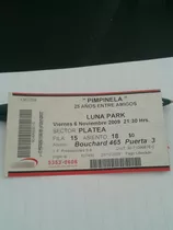 Entrada Show De Pimpinela Luna Park 2009