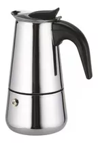 Cafetera Espresso Maker 9 Tazas Manual Plateada Italiana