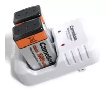 Camelion Cargador + 2baterias Recargable 250mah 9v Nuevos