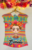 Blusa Frida Khalo Septiembre Fiesta Artesanía Mexicana Ropa