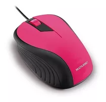 Mouse Usb Emborrachado Multilaser Mo223 Rosa