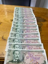 Billetes De5 Colones En Serie Son 14 Ejemplares