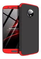 Moto G6 - Carcasa Roja Full Protección 360 + Lamina Vidrio