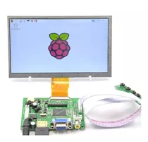 Lcd De 7 Polegadas P/cubieboard E Raspberry Pi Hdmi Vga  Av