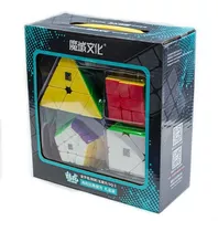 Set 4 Cubos Mágicos Pack Pyraminx Megaminx Skewb Square-1