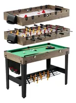 Mesa Ping Pong Multijuegos 3 En 1 Billar Futbolito Works Color Md Sports