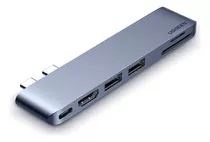 Hub Adaptador Usb C Ugreen 6 Em 2 Macbook Pro E Air 4k/30hz