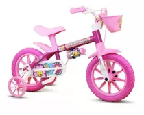 Bicicleta Infantil Nathor Aro 12 Flower Lilly Freio Tambor