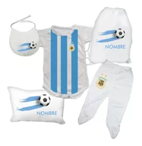 Ajuar Bebe Body 2022 Seleccion Argentina Qatar C/nombre