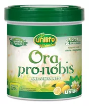 Ora Pro-nóbis Instantâneo Em Pó 220g Sabor Limão - Unilife