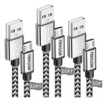 Usb Para Telefono Android Micro Fast Tablet 10 Ft 3 Pack LG