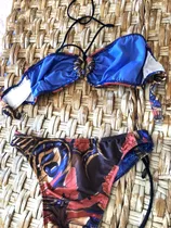 Bikini Rapsodia  Talle L Modelo Mariposa Con Elastano 