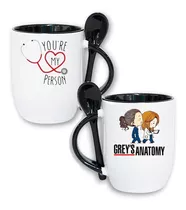 Taza De Cerámica Con Cuchara - Greys Anatomy