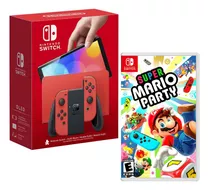 Consola Nintendo Switch Oled Mario Red+mario Party Superstar