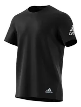 Remera adidas Run It Tee Negro De Hombre