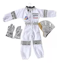 Disfraz Niños Astronauta Completo + Casco + Guantes 