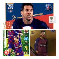 Combo Messi Adrenalyn Xl Fifa 365 Panini X3 Cartas