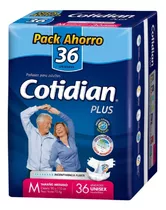 Pañales De Adultos Cotidian Plus M X 36 Un