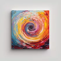 60x60cm Cuadro Tela En Bastidor Majestuosas Whirlpool Cromá