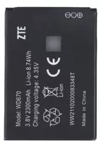 Batería Zte Wi-pod (wd670) Wd670 (3.8v-2300mah) 8.74w