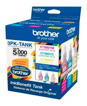  Tinta Brother Colores 3pk-tank Dcp T300 T500 T700 Original